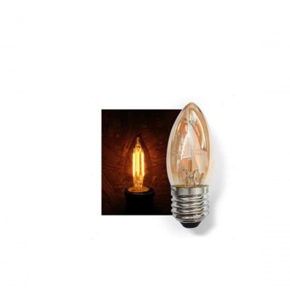 Lâmpada Led Filamento Vela 2w Filamento 2300k E27 Bivolt Unidade - 1