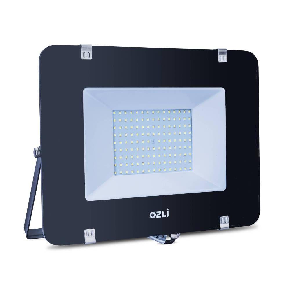 Refletor Led Slim 10w Ip65 6500k Preto Bivolt Unidade - 1