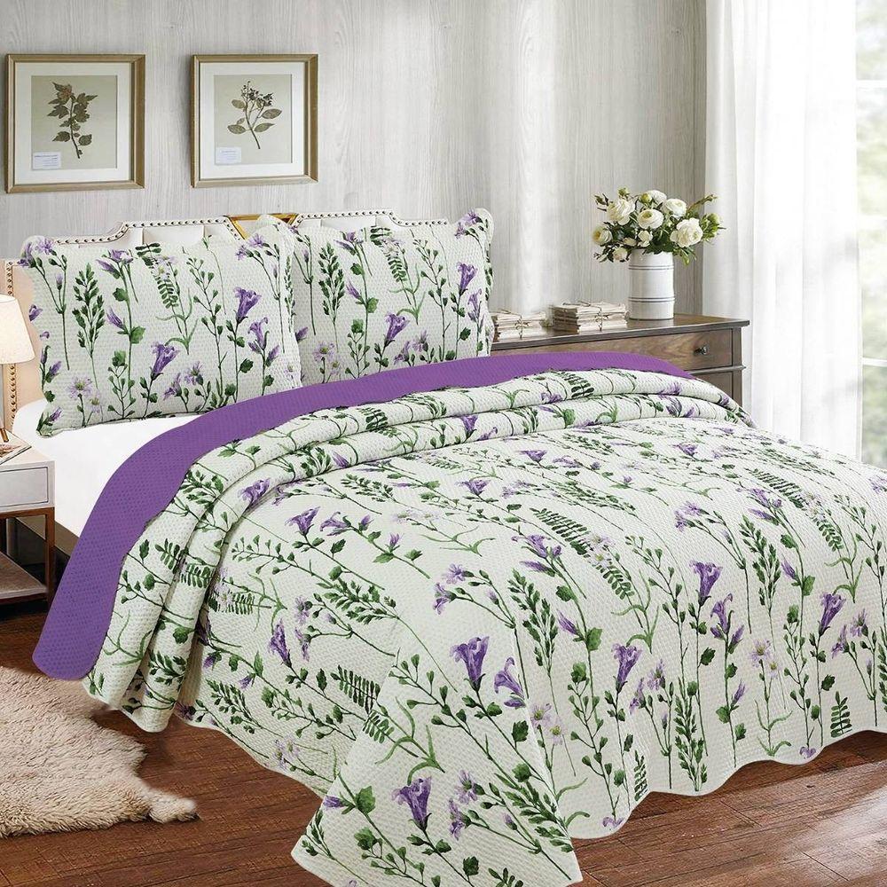 Kit Cobre Leito Casal + 2 Porta-travesseiros Capri Sofia - 1