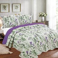 Kit Cobre Leito Casal + 2 Porta-travesseiros Capri Sofia - 1