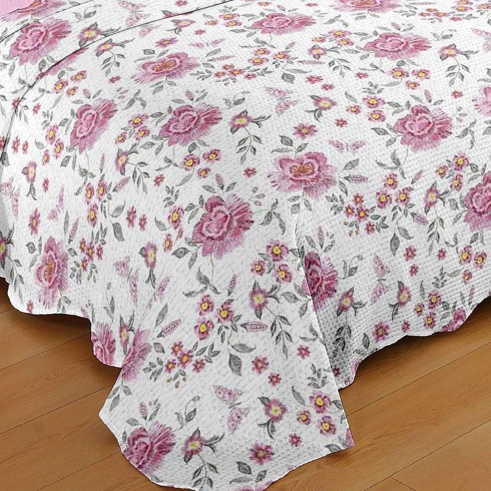 Kit Cobre Leito Queen + 2 Porta-travesseiros Capri Bianca - 2