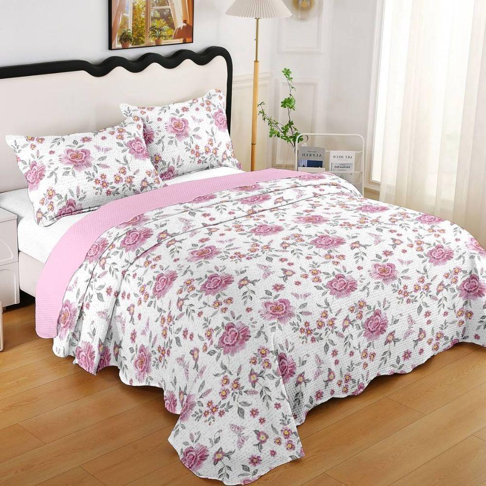 Kit Cobre Leito Queen + 2 Porta-travesseiros Capri Bianca - 3