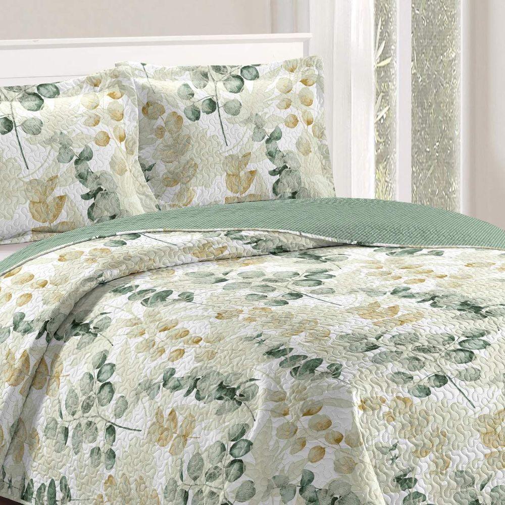 Kit Cobre Leito Solteiro + 1 Porta-travesseiro Patchwork - Napoli 1 - 2