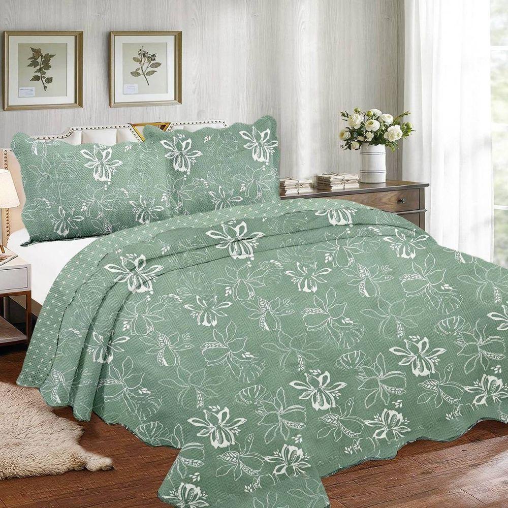 Kit Cobre Leito Queen + 2 Porta-travesseiros Capri Eva - 1