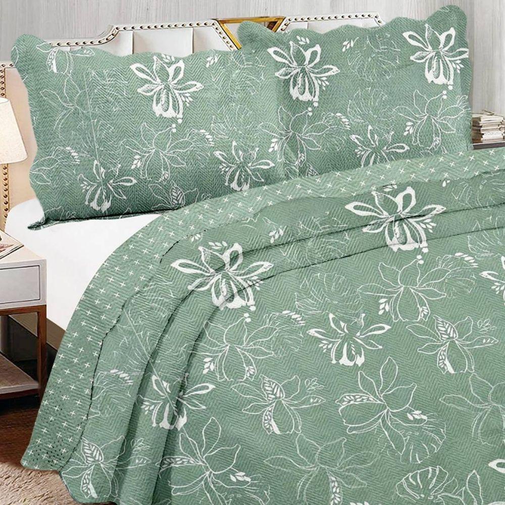 Kit Cobre Leito Queen + 2 Porta-travesseiros Capri Eva - 2