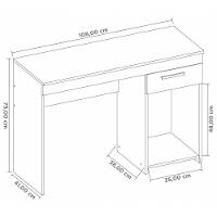 Mesa Para Computador Office Officia Branco - Moveisaqui - 5