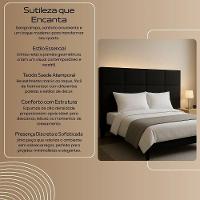 Cabeceira Cama Box Casal 140cm Elena Estofada Cinza - 3