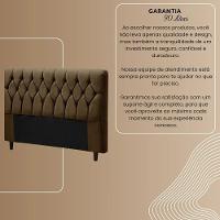 Cabeceira Cama Box Casal Queen Size 160cm Eloá Estofada Suede Veludo Premium Cinza