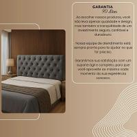 Cabeceira Cama Box Casal 140cm Valentina Estofada Vermelho