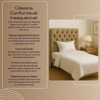 Cabeceira Cama Box Solteiro 90cm Valentina Estofada Preto - 3