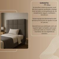 Cabeceira Cama Box Solteiro 90cm Elena Estofada Vermelho