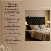 Cabeceira Cama Box Casal Queen Size 160cm Valentina Estofada Marrom - 3