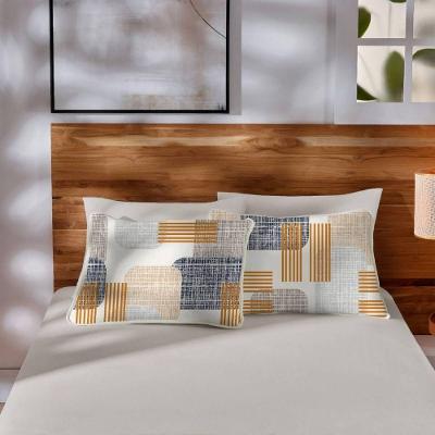 Jogo De Cama Malha Queen Estampado Vivaldi 100% Algodão 03 Peças York Perola