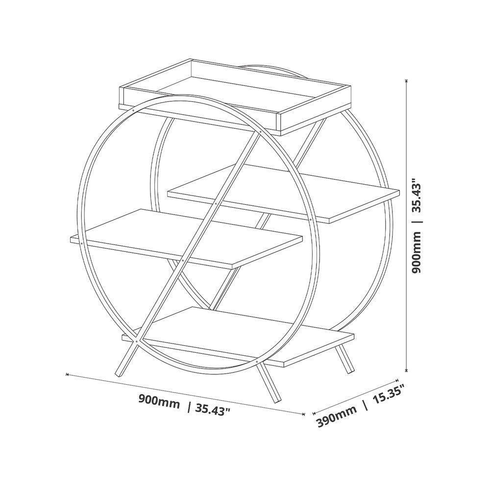 Adega Jb 4009 Luxo Preto Pe Preto - Moveis Jb - 6