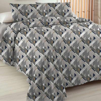 Jogo De Cama Casal Essenciale 100% Algodão 4 Peças Geo Blocks
