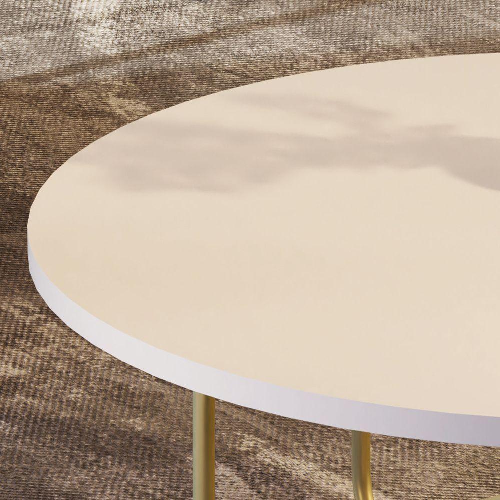 Mesa De Centro Jb 8006 Luxo Pe Dourado - Moveis Jb - 5