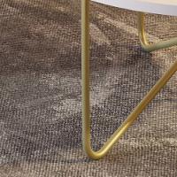 Mesa De Centro Jb 8006 Luxo Pe Dourado - Moveis Jb