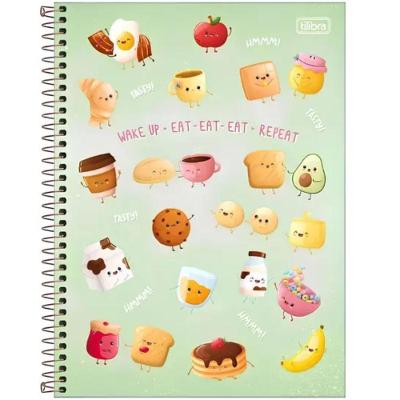 Caderno Espiral Capa Dura A4 Universitário 10 Matérias 160 Folhas Taste Tilibra Verde