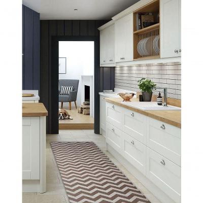 Tapete Passadeira Emborrachada Pvc Antiderrapante 0,65x5,00m Zigzag Cinza Marrom