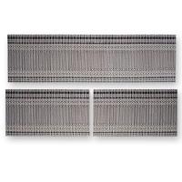 Kit 3 Peças Jogo Cozinha Passadeira Emborrachada Não Derrapa Barrado Cinza - 2