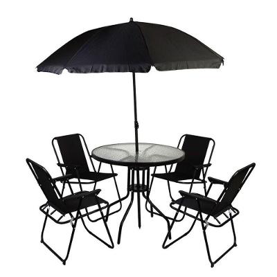 Conjunto Mesa Cadeira Guarda Sol Articulavel Deck Ombrelone Piscina Area Lazer Descanso