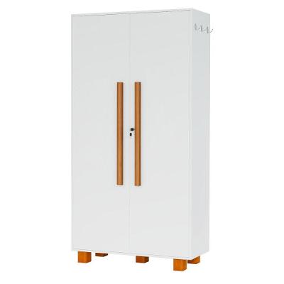 Armário Multiuso 100% Mdf 2 Portas C/ Chave Londres Branco