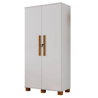 Armário Multiuso 100% Mdf 2 Portas C/ Chave Dream Branco