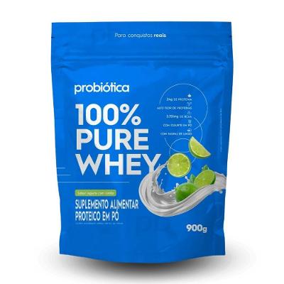 Whey Concentrado 100% Pure (refil) Probiótica 900g Iogurte Com Limão