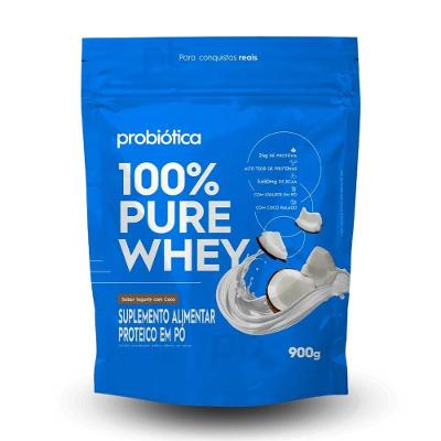 Whey Concentrado 100% Pure (refil) Probiótica 900g Iogurte Com Cocô