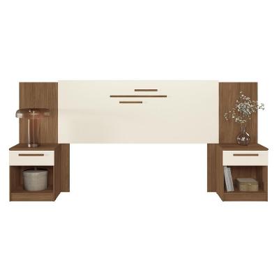 Cabeceira Casal Loanda Com Gavetas Jatobá Areia - Santos Andirá