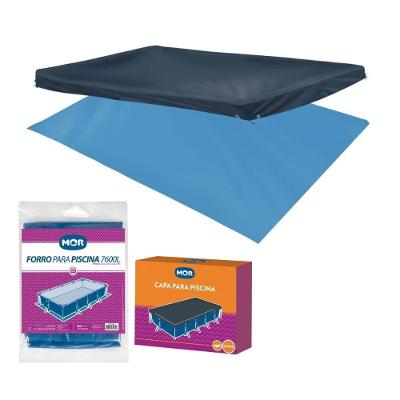 Capa E Forro Para Piscina 7600 Litros Mor