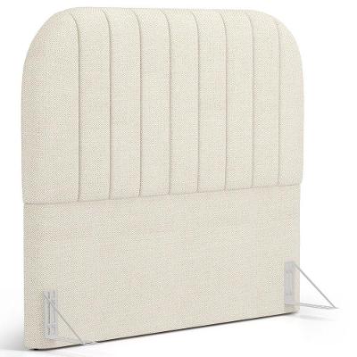 Cabeceira Cama Box King Estofada Orgânica 195cm Alice W01 Linho Champagne - Lyam Decor