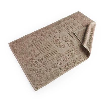 Toalha De Piso Wave Gramatura 700g/m² Antiderrapante 01 Peça 100% Algodão - Amêndoa