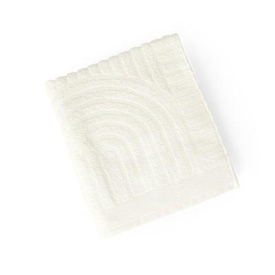 Toalha De Rosto Dunna Fio Penteado Relevo Dunas 01 Peça 100% Algodão - Off White