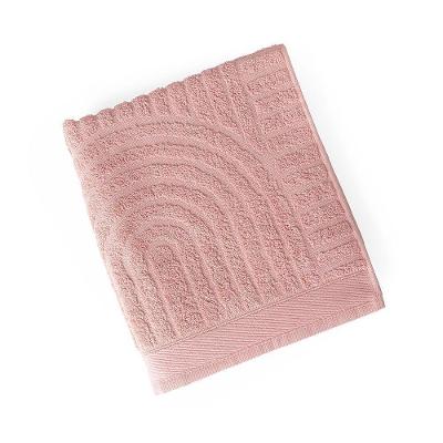 Toalha De Rosto Dunna Fio Penteado Relevo Dunas 01 Peça 100% Algodão - Nuvem Rosa