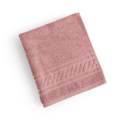 Toalha De Rosto Lummi Fio Penteado Relevo Listras 01 Peça 100% Algodão - Nuvem Rosa