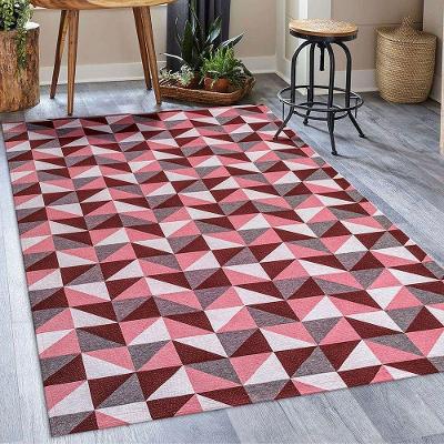 Tapete Em Tecido Jacquard Com Látex 1,35 M X 1,00 M 75% Algodão, 25% Poliéster - Dallas Vermelho