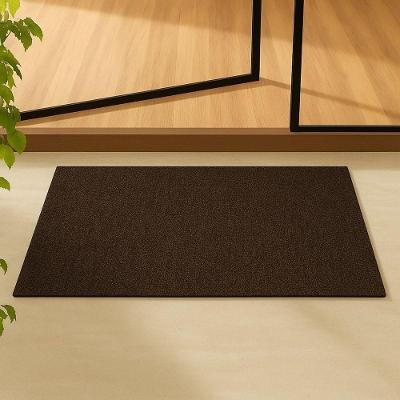 Tapete Capacho Antiderrapante Titanium 45cm X 75cm Marrom Mescla