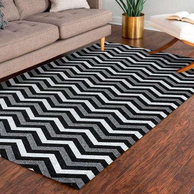 Tapete Em Tecido Jacquard Com Látex 1,35 M X 1,00 M 75% Algodão, 25% Poliéster - Kiev Preto