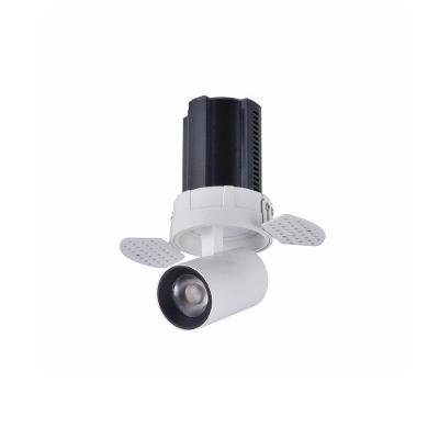 Spot De Embutir Nordecor Aiva Retrátil No-frame Redondo Led Alto Irc 97 12w Bivolt Branco - 2700k - Luz Amarela