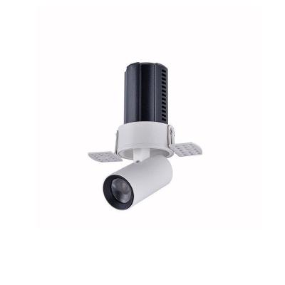 Spot De Embutir Nordecor Aiva Retrátil No-frame Redondo Led Alto Irc 97 7w Bivolt Branco - 2700k - Luz Amarela