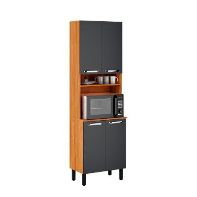 Paneleiro Itatiaia Cinamomo E Grafite 4 Portas Vegas