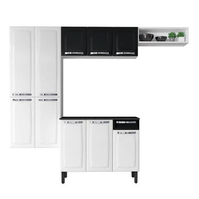 Cozinha Completa Rose Branca Em Aço 4 Peças