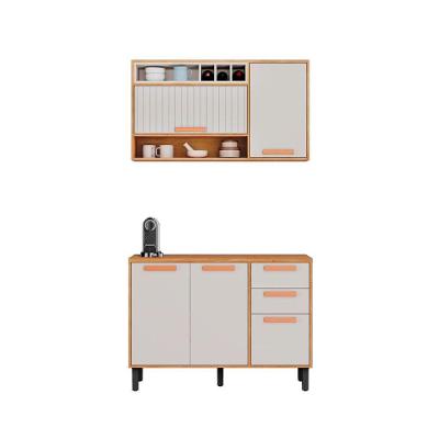 Cozinha Completa Nápoles 4 Portas 2 Gavetas MDF 120cm Off White