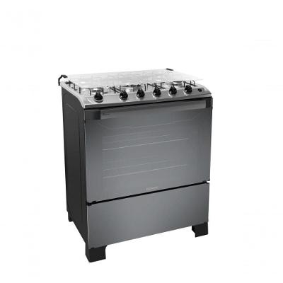 Fogão de Piso a Gás 5 Bocas Itatiaia New Dream Mesa Inox Automático Cinza Bivolt