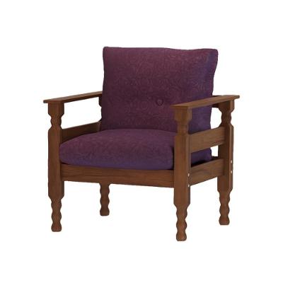 Poltrona Madeira Maciça Liz Multimóveis VCR7003Lilás