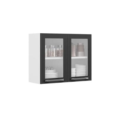 Armário Aéreo Florença Branco 70cm 2 Portas Com Vidro Em Aço Itatiaia