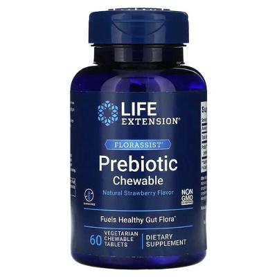 Florassist Prebiotic (60 Vegetarian Chewable Tablets) - Life Extension