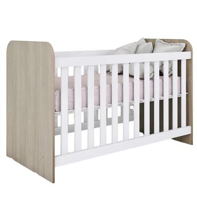 Berço Infantil Grade Fixa 133x66 Cm Labirinto Rustico Branco Henn