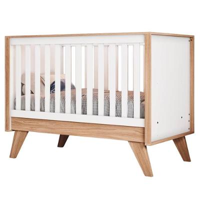 Berço Mini Cama Grade Fixa 139x79 Cm Confete Branco Jequitiba Hp Henn